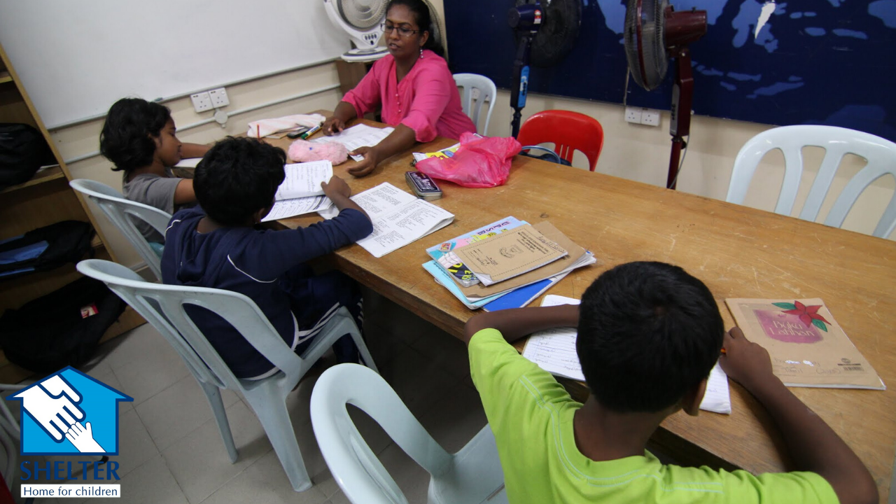 The teacher and her students